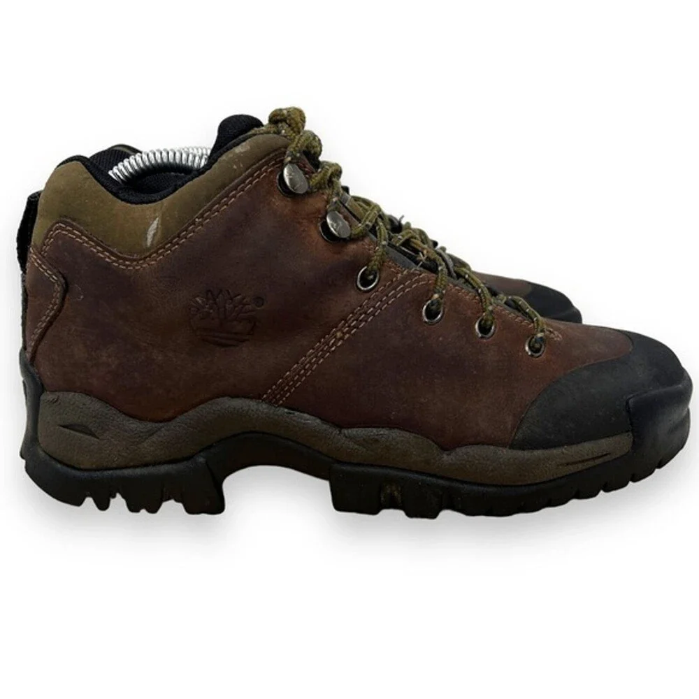 Timberland ACT Hiking Boots Women 9 / Men 8 Brown Black 68092 Outdoors Leather
